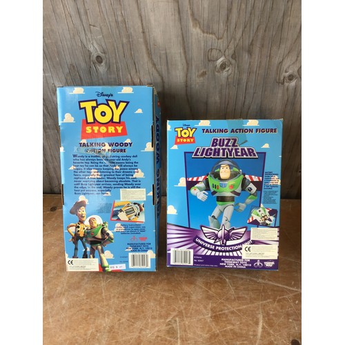 420 - Toy Story - Talking Woody Action Figure and Buzz Lightyear