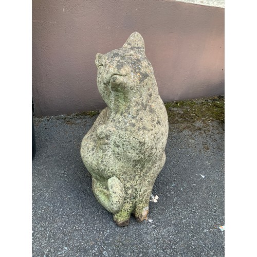 58 - Concrete Cat Garden Ornament