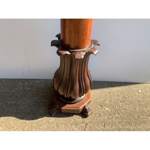 544 - Victorian Mahogany Torchere - 220cm High