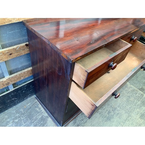 668 - Mahogany Chest of Two over Three Drawers