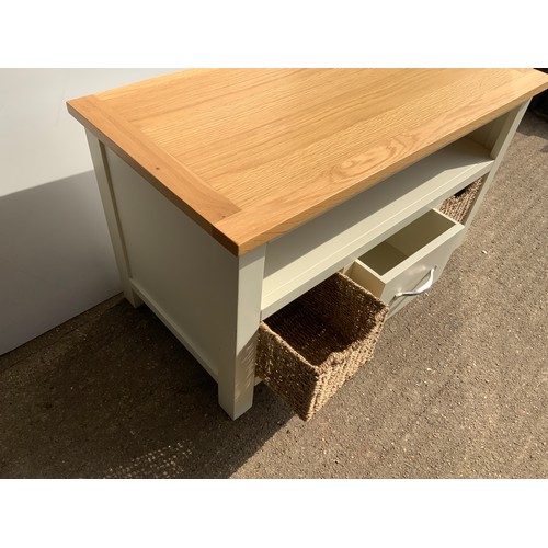 625 - Part Painted Table with Storage