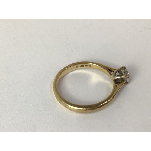 698 - 9ct Gold and Diamond Ring