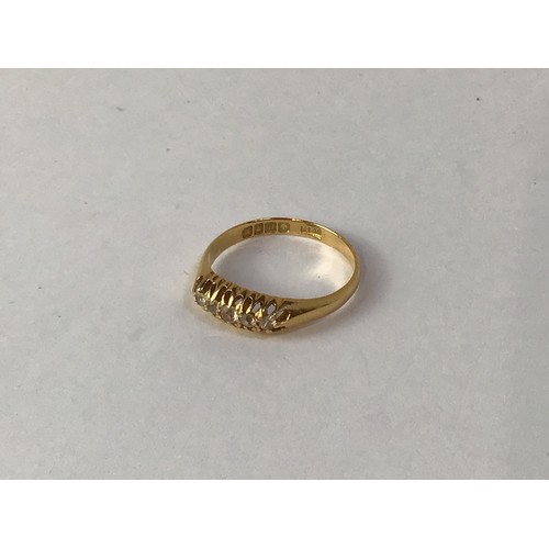 695 - 18ct Gold and Diamond Ring