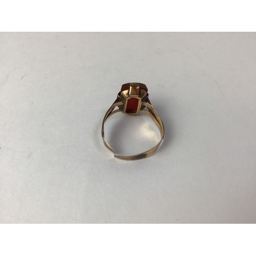 693 - Georgian Gold with Carnelian Ring