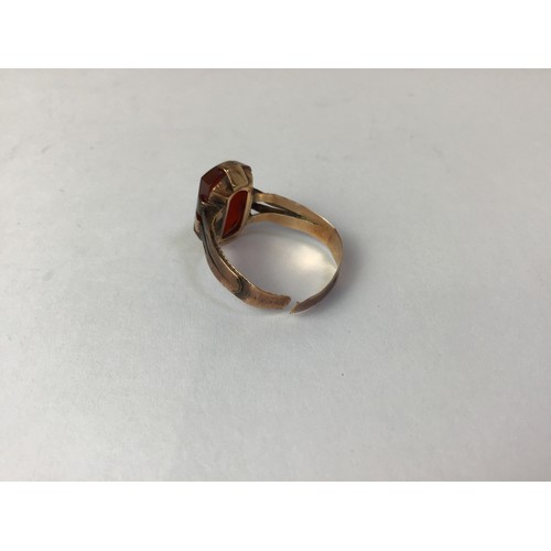 693 - Georgian Gold with Carnelian Ring