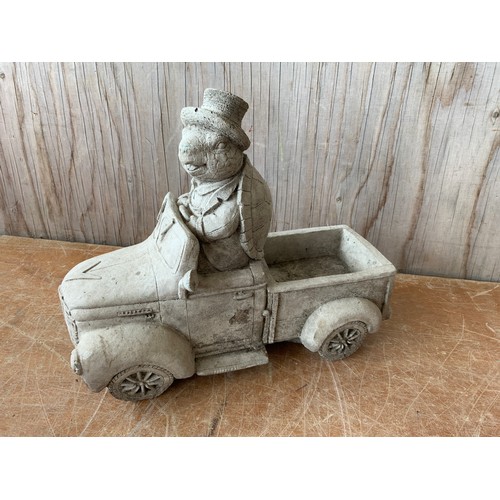 5 - Garden Ornament - Tortoise in Car