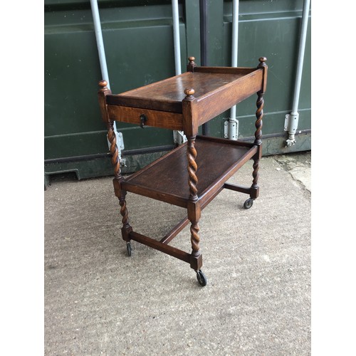 588 - Barley Twist Tea Trolley