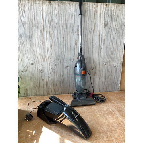 862 - Halfords Hand Held Vacuum and Vonhaus Upright