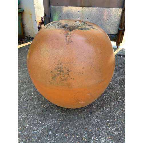 88 - Large Ceramic Garden Pumpkin - Approximately H42x W38cm