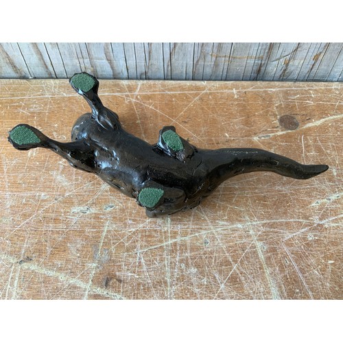 714 - Cold Cast Bronze Otter