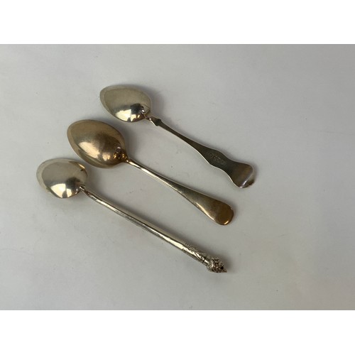 779 - 3x Silver Teaspoons (One No Hallmark)