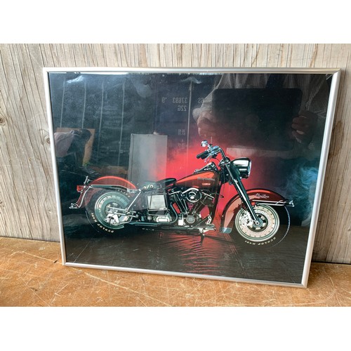 369 - Framed Motorcycle Print