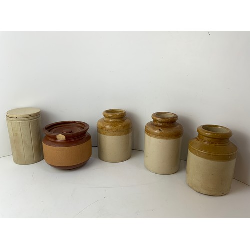 346 - Stoneware Jars