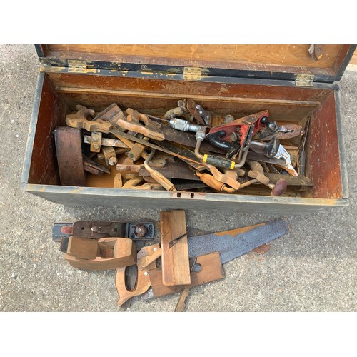 675 - Tool Box and Contents - Old Tools