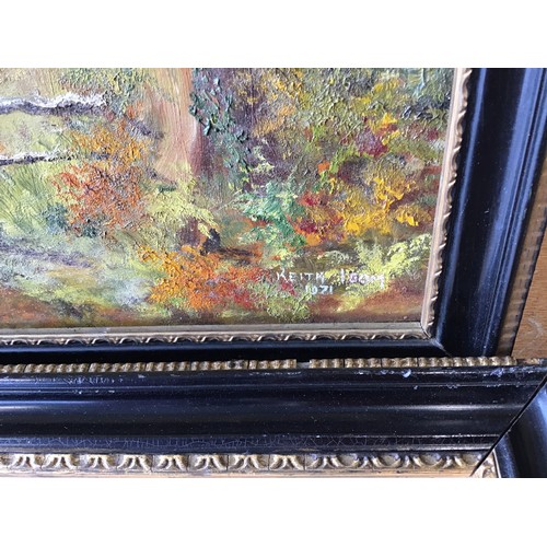 127 - 3x Framed Paintings - Farmscapes - Watercolour Signed Los Dated 1905/Signed Oil Scene etc