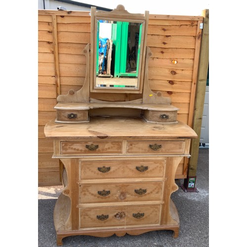 667 - Stripped Pine Dressing Table