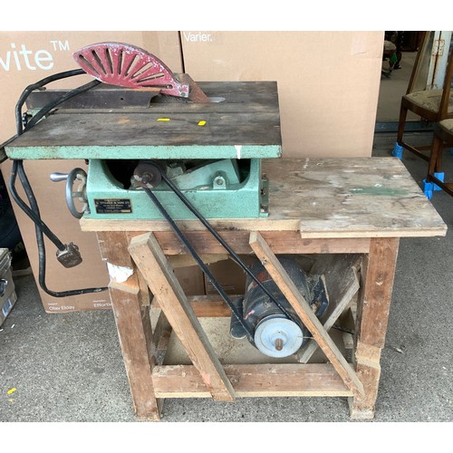 125 - Bench Saw and Spindle Moulder with Accessories