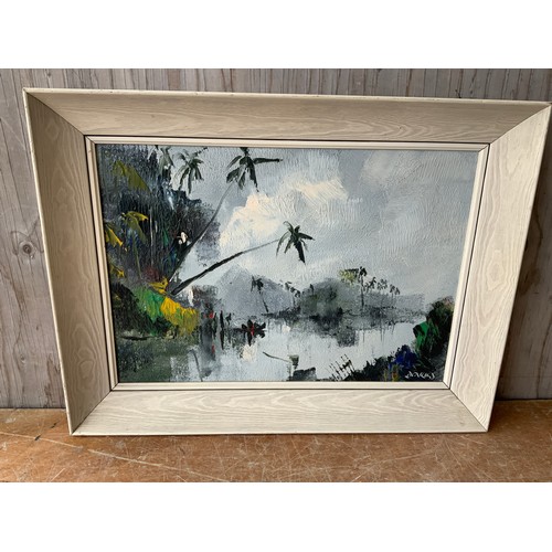 422 - Framed Oil on Board