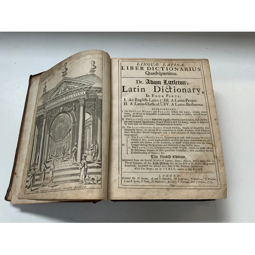 302 - Dr. Adam Littleton’s Latin Dictionary 1715