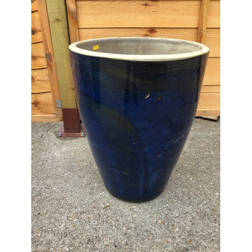 45 - Glazed Planter - H54cm