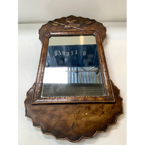 455 - Decorative Wood Framed Mirror