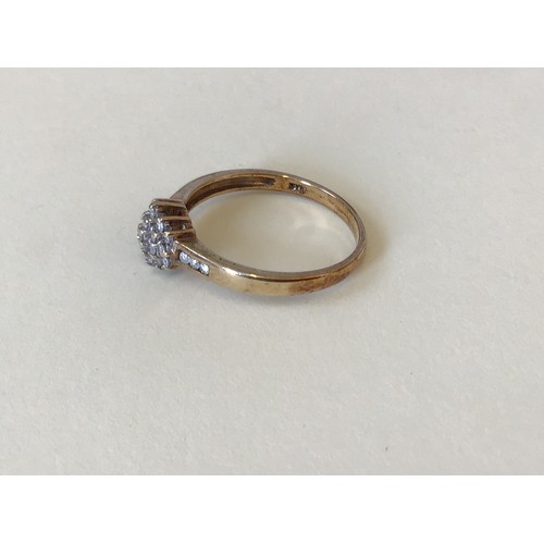 730 - 9ct Gold and Diamond Ring