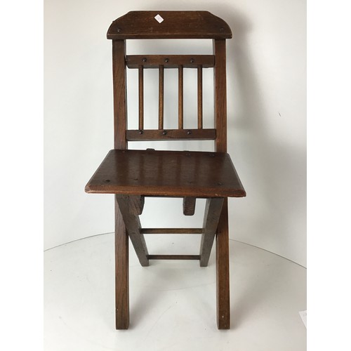 341 - Antique Folding Child’s Chair - H64cm