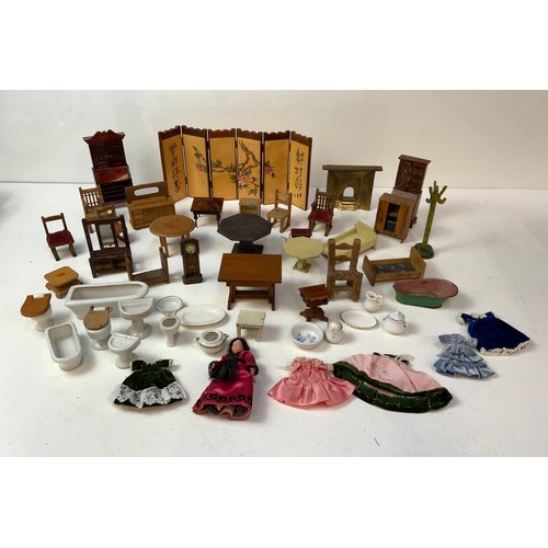 183 - Dolls House Furniture and Clothes