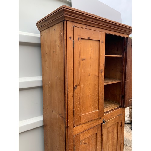 6 - Pine Housekeepers Cupboard - 100cm W x 51cm D x 192cm H