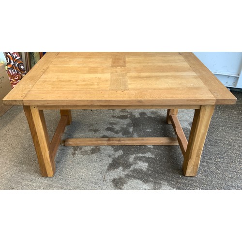 836 - Modern Oak Extending Table - 235cm When Extended and 6x Chairs