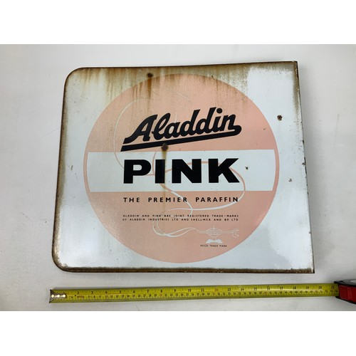 82 - Enamel Sign - Pink Paraffin