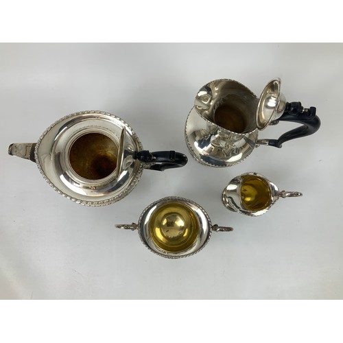 431 - Four Piece Silver Tea Set - Sheffield 1925 R F Mosley & Co - 2000gms