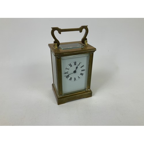 274 - Brass Carriage Clock - Heard Running