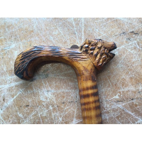 181 - Shooting and Carved Walking Stick