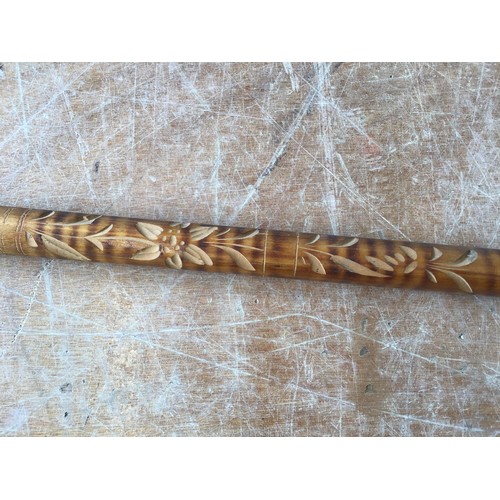 181 - Shooting and Carved Walking Stick