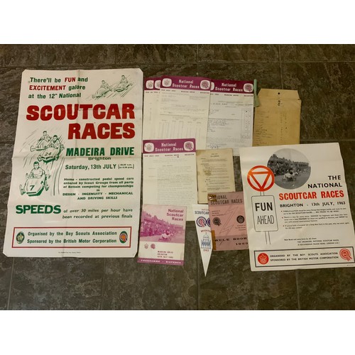 190 - Scouting Memorabilia from 1960s - Uniform, Badge Certificates, Hike Reports, Record Sheets etc and N... 