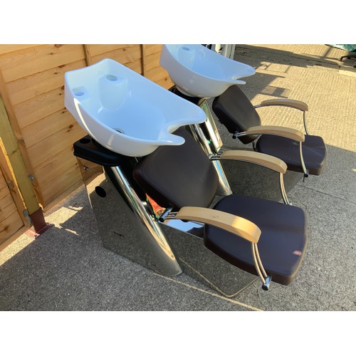 56 - 2x REM Hairdresser's Sink Chairs