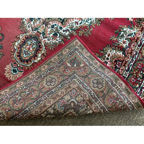 126 - Pattern Rug - Red Ground - 190cm x 280cm