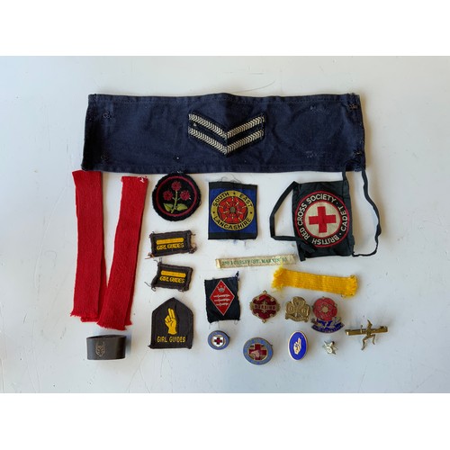 672 - Girl Guide, Red Cross Badges and Certificates etc