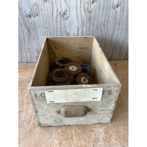 235 - Wooden Box of Wire Brushes