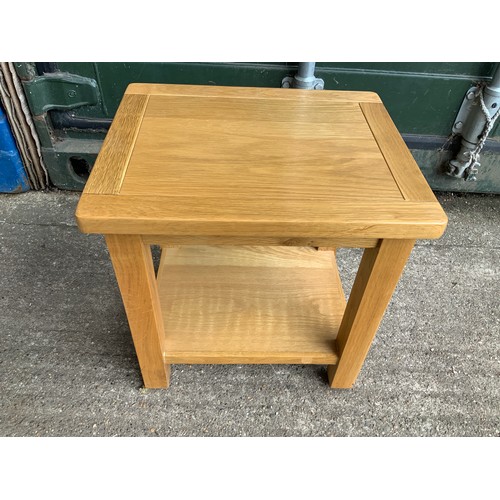 439 - Modern Oak Lamp Table