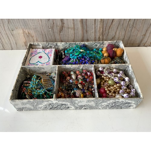 216 - Box of Costume Jewellery