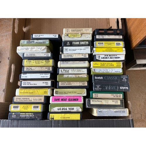 233 - 2x 8 Track Tape Cassette Players and Tape Cassettes