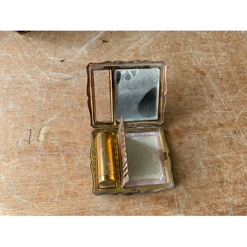 209 - Various Perfumes/Toiletries, Vintage Manicure Set, Dressing Table Set and Stratton Lipstick/Mirror/P... 