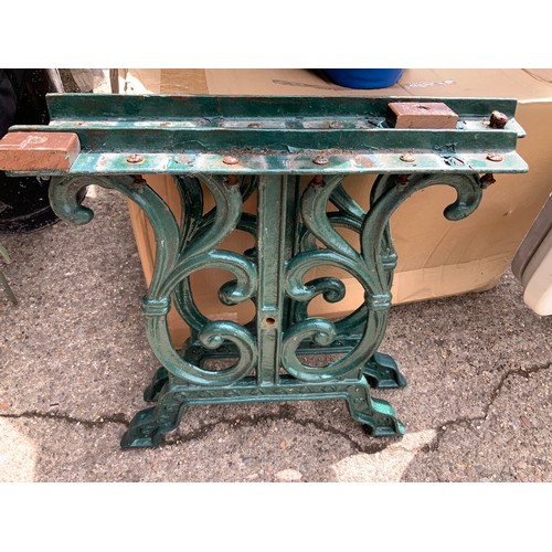 104 - Pair of Metal Garden Table Ends