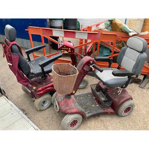 61 - 2x Mobility Scooters - For Spares or Repairs