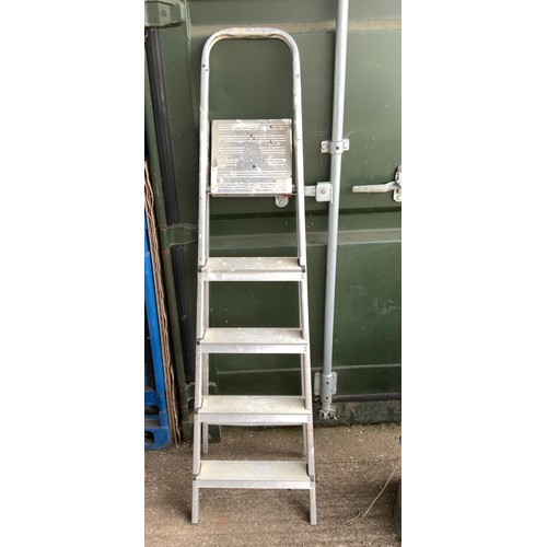 167 - Four Tread Aluminium Step Ladder