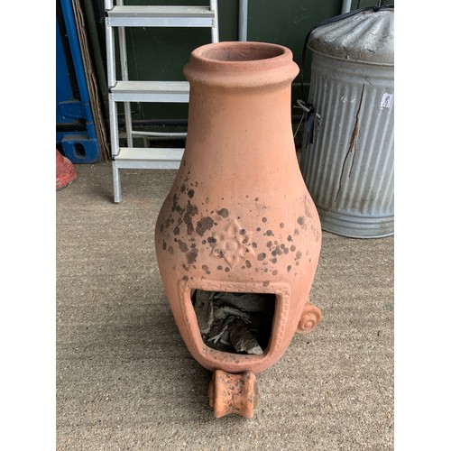 126 - Chiminea on Terracotta Rests