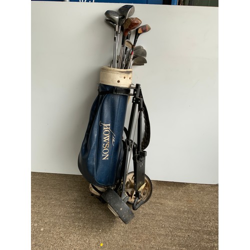 5 - Golf Trolley and Contents - Golf Clubs