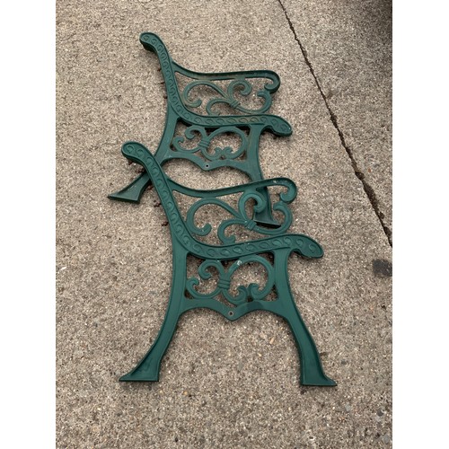 117 - Pair of Metal Bench Ends